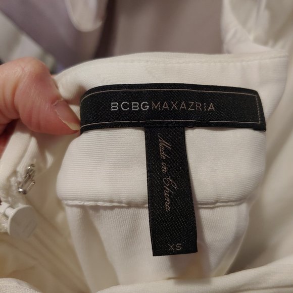 BCBG Max Azria white halter top mini dress - Picture 4 of 4